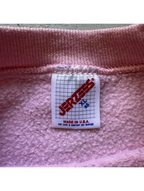 Vintage 1990s Pink Montana Wildflowers Cottagecore Crewneck Sweatshirt - Picture 4 of 7